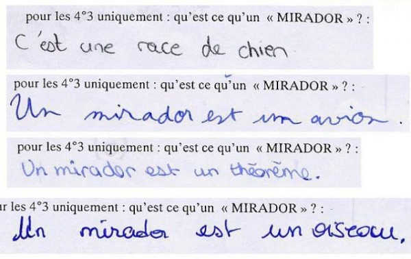 Un mirador c'est...