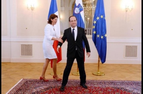 Avec le premier ministre Slovéne