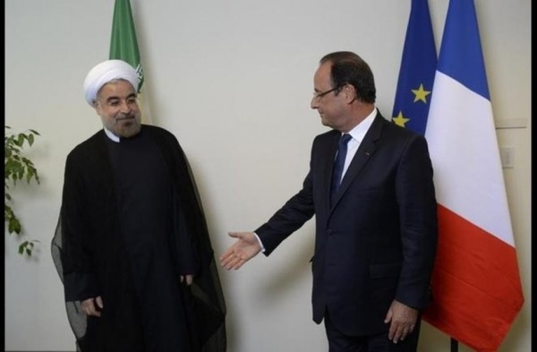 Avec le président iranien