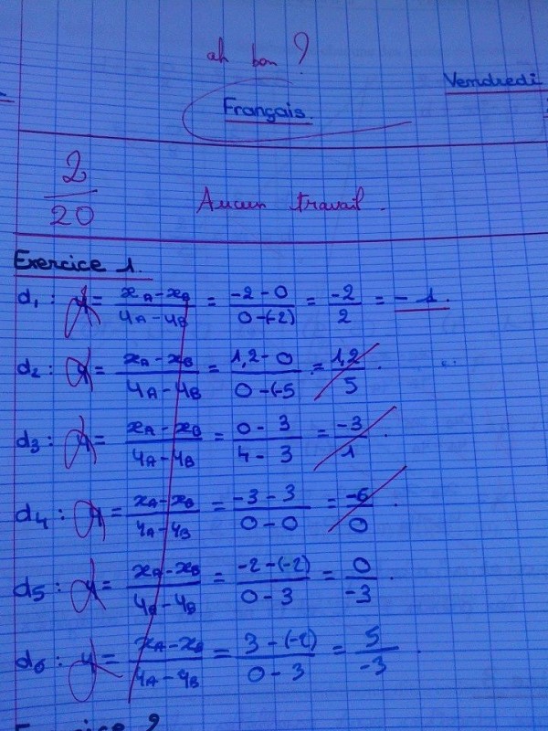 Français ou Math ?