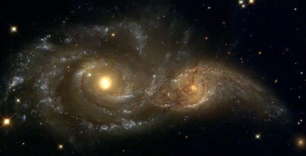 A Grazing Encounter Between two Spiral Galaxies