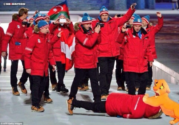 Même les sportifs ont du mal parfois...