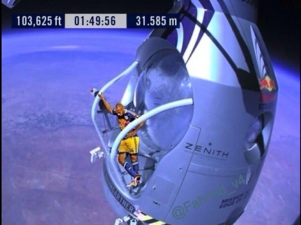 Thierry Henry, à la place de Felix Baumgartner