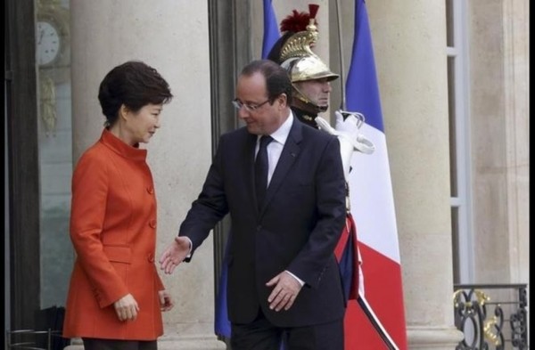 Avec la présidente sud-coréenne