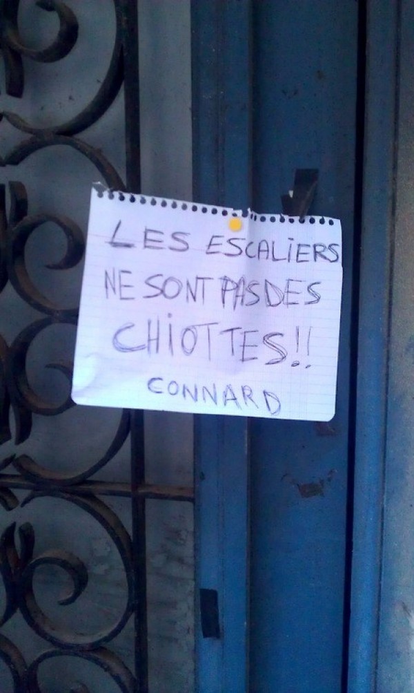 Esclalier pas chiottes