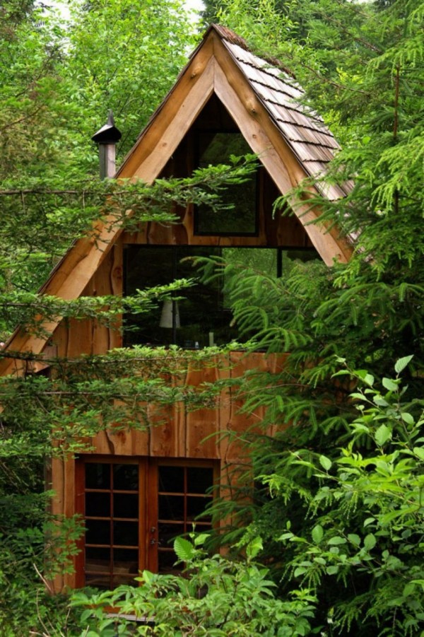 Une cabane de foret au Japon