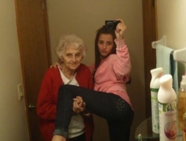 Avec grand-mère