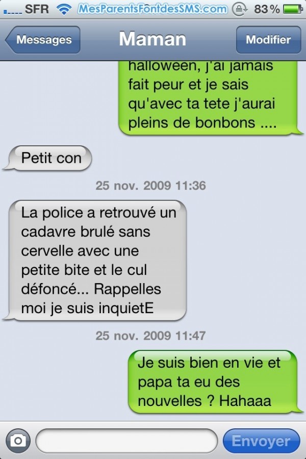 Maman blague